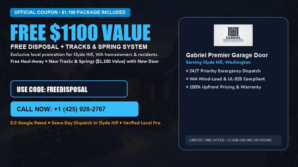 Gabriel Premier Garage Door FREE Haul-Away & Heavy-Duty Tracks with New Door